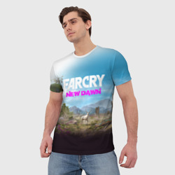 Мужская футболка 3D Far Cry new Dawn - фото 2
