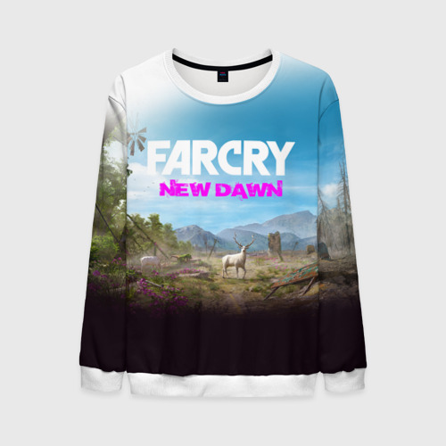 Мужской свитшот 3D Far Cry new Dawn, цвет белый