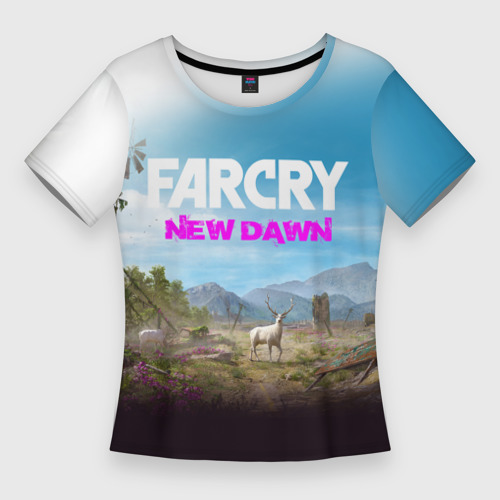 Женская футболка 3D Slim Far Cry new Dawn, цвет 3D печать