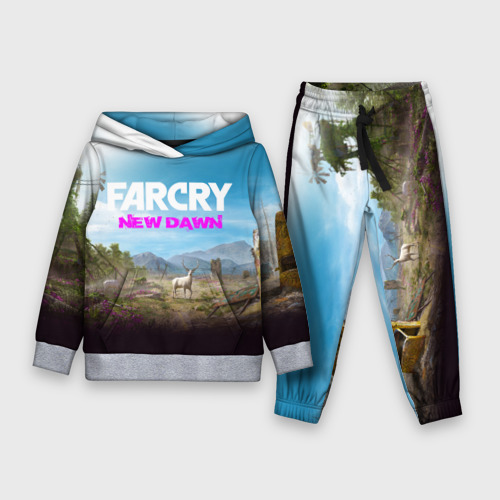 Детский костюм с толстовкой 3D Far Cry new Dawn, цвет меланж