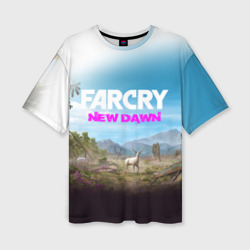 Женская футболка oversize 3D Far Cry new Dawn