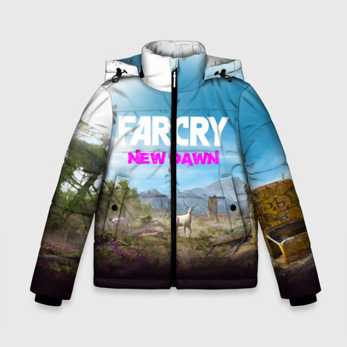 Зимняя куртка для мальчиков 3D Far Cry new Dawn, цвет черный