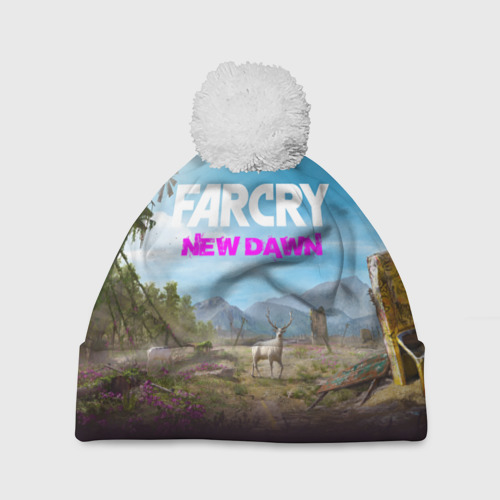 Шапка 3D c помпоном Far Cry new Dawn, цвет 3D печать