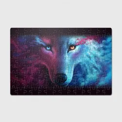 Головоломка Пазл магнитный 126 элементов Neon wolf неоновый волк