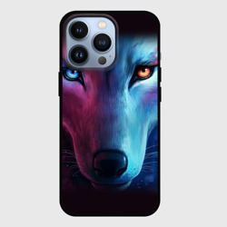 Чехол для iPhone 13 Pro Neon wolf неоновый волк