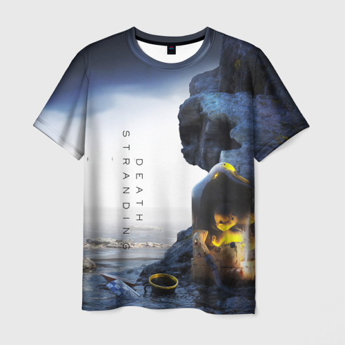 Мужская футболка 3D с принтом Death Stranding exclusive, вид спереди #2