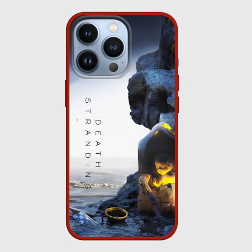 Чехол для iPhone 13 Pro Death Stranding exclusive, цвет красный