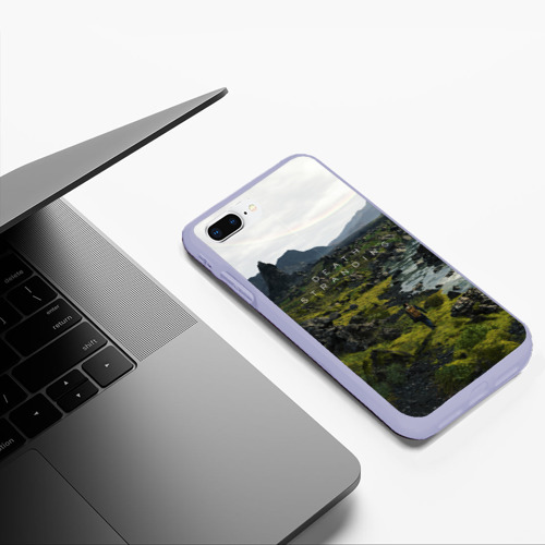 Чехол для iPhone 7Plus/8 Plus матовый Death Stranding, цвет светло-сиреневый - фото 5