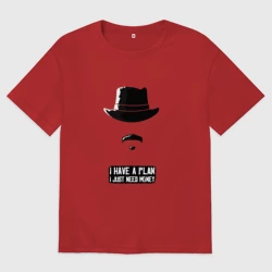 Женская футболка хлопок Oversize I have a plan