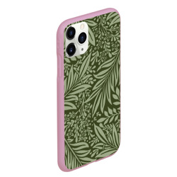 Чехол для iPhone 11 Pro Max матовый Flowers Green - фото 2