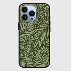 Чехол для iPhone 13 Pro Flowers Green