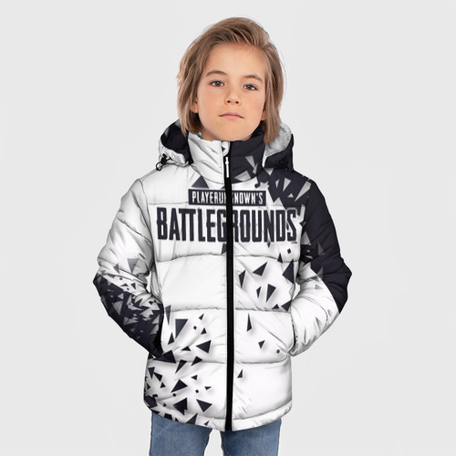 Зимняя куртка для мальчиков 3D PUBG Jacket Black, цвет светло-серый - фото 3