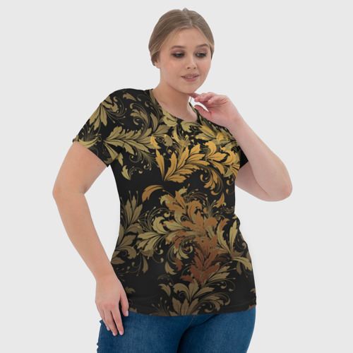 Женская футболка 3D Gold P. - 36577512ik, цвет 3D печать - фото 6