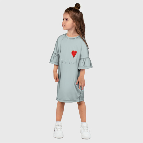 Детское платье 3D Kanye West, 808s & Heartbreak, цвет 3D печать - фото 3