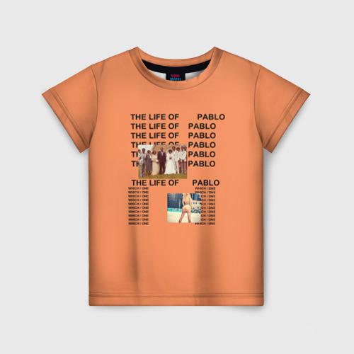 Детская футболка 3D Kanye West Pablo, цвет 3D печать