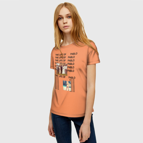 Женская футболка 3D Kanye West Pablo, цвет 3D печать - фото 3