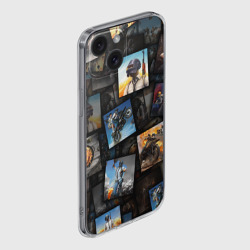 Чехол для iPhone 15 силиконовый с защитой камеры PUBG - фото 2