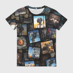 Женская футболка 3D PUBG