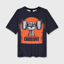 Женская футболка oversize 3D Crossfit