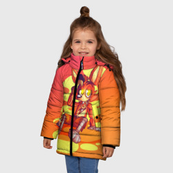 Зимняя куртка для девочек 3D FNAF Foxy - фото 2