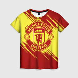 Женская футболка 3D Манчестер Юнайтед