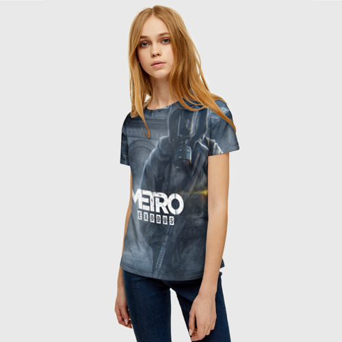 Женская футболка 3D Metro Exodus, цвет 3D печать - фото 3