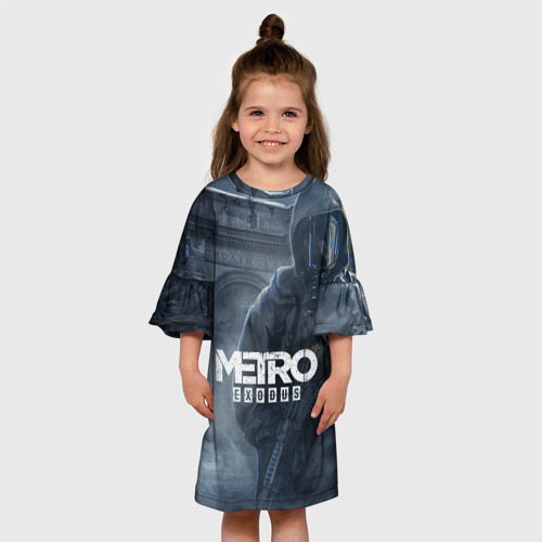 Детское платье 3D Metro Exodus, цвет 3D печать - фото 4