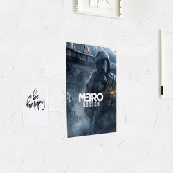Постер с принтом Metro Exodus для любого человека, вид спереди №3. Цвет основы: белый