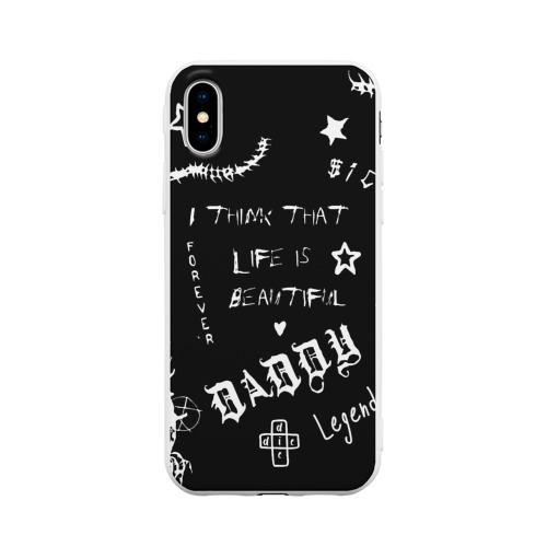 Чехол для iPhone X матовый Life is beautiful Фото 01 Чехол для iPhone X матовый Life is beautiful Фото 01