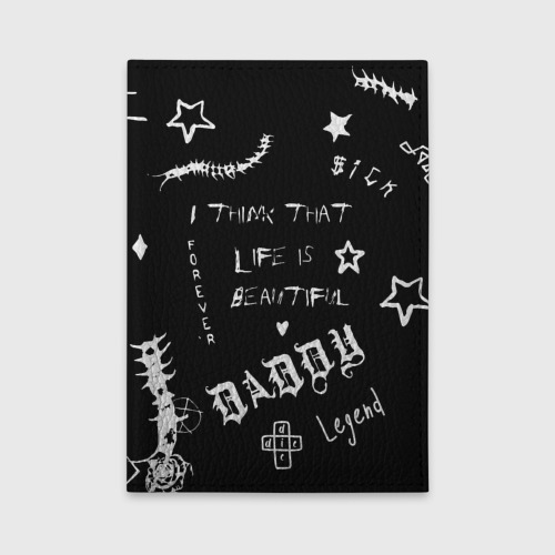 Обложка для автодокументов Life is beautiful, цвет черный