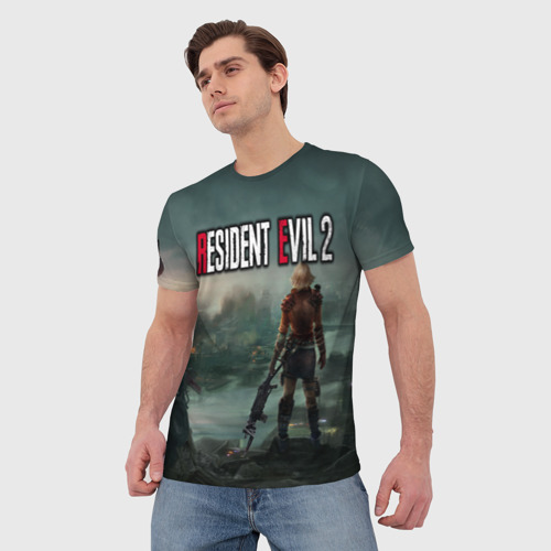 Мужская футболка 3D Resident Evil 2, цвет 3D печать - фото 3