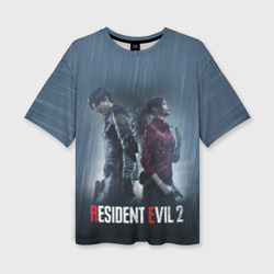 Женская футболка oversize 3D Resident Evil 2 Remake