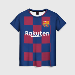 Женская футболка 3D Messi home 19-20 season