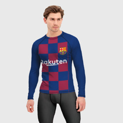 Мужской рашгард 3D Messi home 19-20 season - фото 2