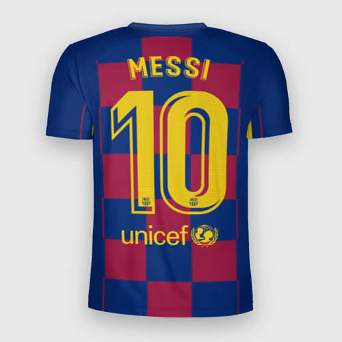 Мужская футболка 3D Slim Messi home 19-20 season, цвет 3D печать - фото 2