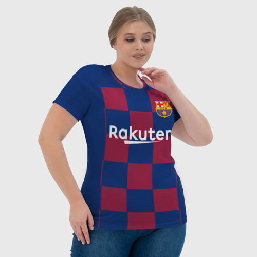 Женская футболка 3D Messi home 19-20 season, цвет 3D печать - фото 6
