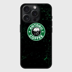 Чехол силиконовый для Apple iPhone 15 Pro матовый Anteiku coffee sturbucks