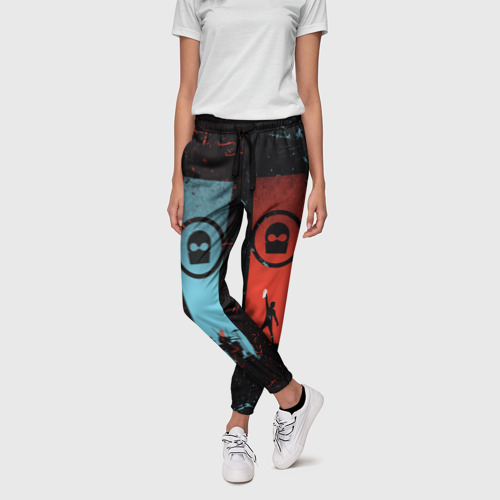 Женские брюки 3D с принтом Twenty One Pilots, фото на моделе #1