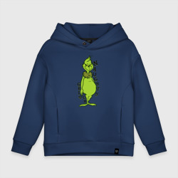 Детское худи Oversize хлопок Naughty Grinch