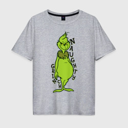 Мужская футболка хлопок Oversize Naughty Grinch