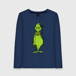 Женский лонгслив хлопок Naughty Grinch