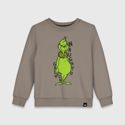 Детский свитшот хлопок Naughty Grinch