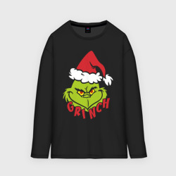 Мужской лонгслив oversize хлопок Cristmas Grinch