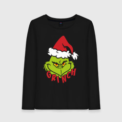 Женский лонгслив хлопок Cristmas Grinch