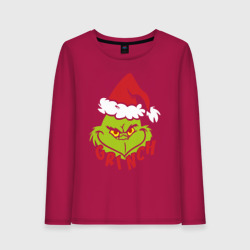 Женский лонгслив хлопок Cristmas Grinch