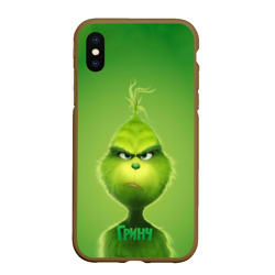 Чехол для iPhone XS Max матовый Гринч