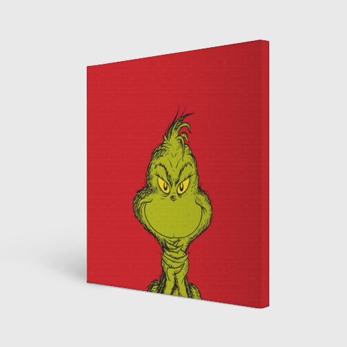 Холст квадратный Grinch, цвет 3D печать