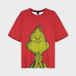 Мужская футболка oversize 3D Grinch