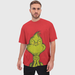 Мужская футболка oversize 3D Grinch - фото 2