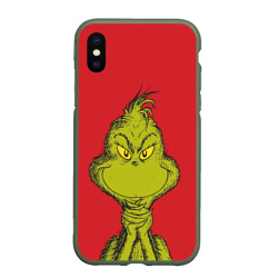 Чехол для iPhone XS Max матовый Grinch